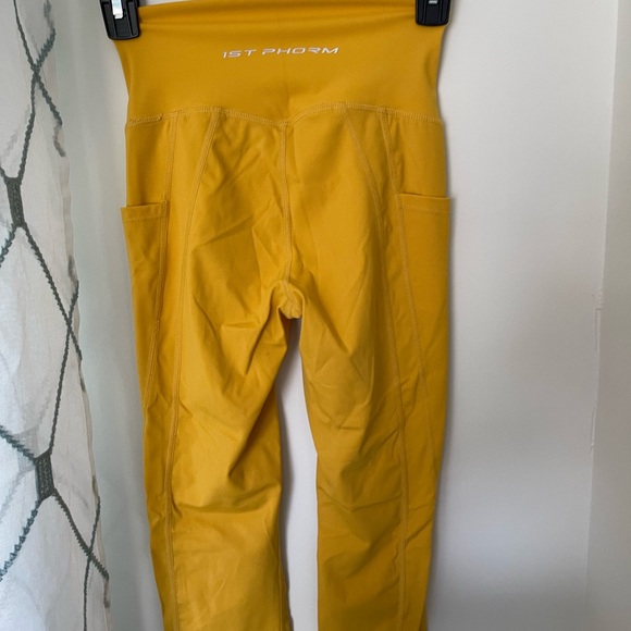 1st Phorm yellow leggings and bra - Picture 2 of 6